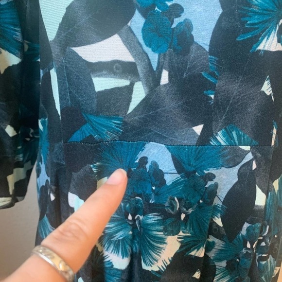 Erdem Blue Domitilla Fit and Flare Dress Size 12 - Picture 10 of 15